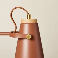 20" Metal Task Lamp With USB Port Terracotta Brown (Includes LED Light Bulb) - Hearth & Hand™ With Magnolia -Modern Home Decor Shop GUEST 0119d441 dfda 41a0 98f0 523a37861806