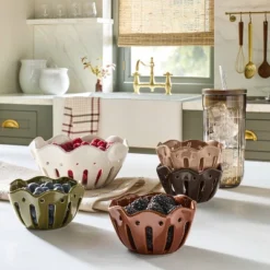 Large Wavy Edge Berry Bowl Sour Cream - Hearth & Hand⢠With Magnolia