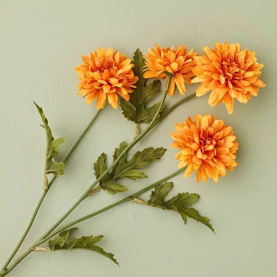 25" Orange Daisy Artificial Stem - Hearth & Hand™ With Magnolia 2 25" Orange Daisy Artificial Stem - Hearth & Hand™ With Magnolia - Image 2