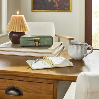 6.3" Lamp Figural Sculpted Candle - Hearth & Hand™ With Magnolia 1 6.3" Lamp Figural Sculpted Candle - Hearth & Hand™ With Magnolia