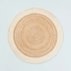 Bordered Color Block Braided Jute Area Rug Cream/Natural - Hearth & Hand™ With Magnolia -Modern Home Decor Shop GUEST a0c10415 4f9c 4b5a b871 4df723b8b079