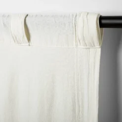 Tonal Texture Curtain Panel Sour Cream - Hearth & Hand™ With Magnolia -Modern Home Decor Shop GUEST a3759400 9398 4b46 97a0 2fba23657e88