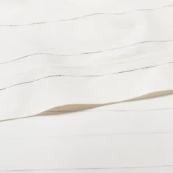 New Arrival 7 Cotton Percale Thin Stripe Sheet Set Sour Cream/Railroad Gray - Hearth & Hand⢠With Magnolia