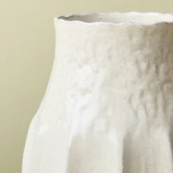 12" Pleated Ceramic Vase Sour Cream - Hearth & Hand™ With Magnolia 5 12" Pleated Ceramic Vase Sour Cream - Hearth & Hand™ With Magnolia -Modern Home Decor Shop GUEST f535a61f ade6 4f6f 82f0 482f23b5e864