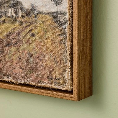 2pc 5.5"x5.5" And 7.5"x9.5" Landscape Burlap Wall Art Set - Hearth & Hand™ With Magnolia 2 2pc 5.5"x5.5" And 7.5"x9.5" Landscape Burlap Wall Art Set - Hearth & Hand™ With Magnolia - Image 2